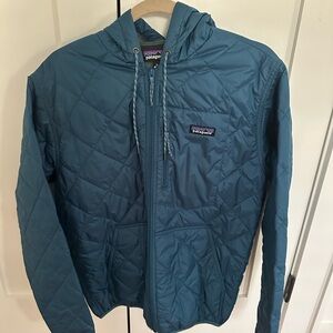 Patagonia Men's Blue Teal Quilted Puffer Jacket